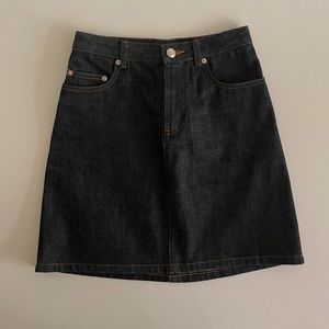 APC denim mini skirt